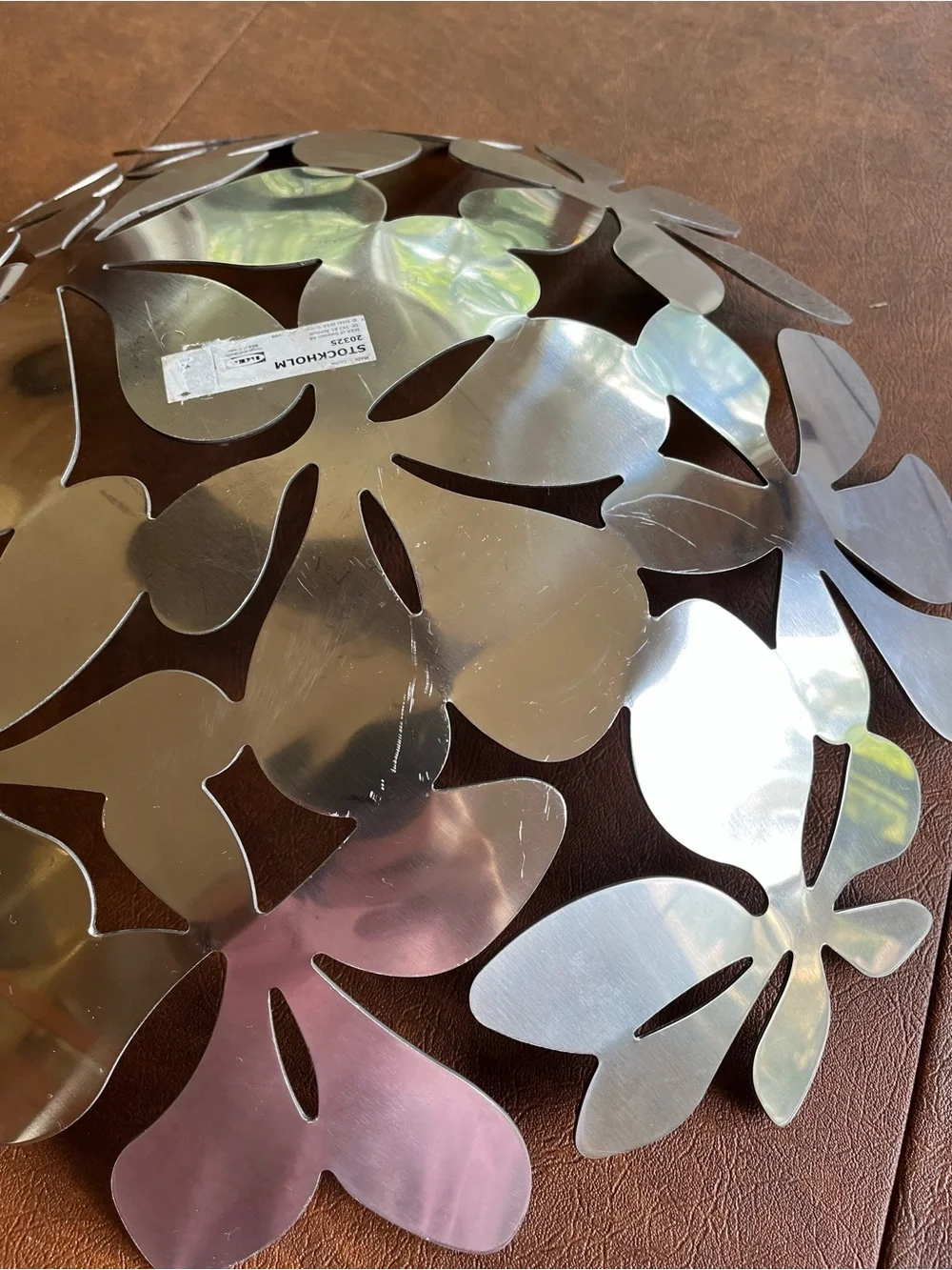 Monika Mulder stainless steel flower fruit bowl